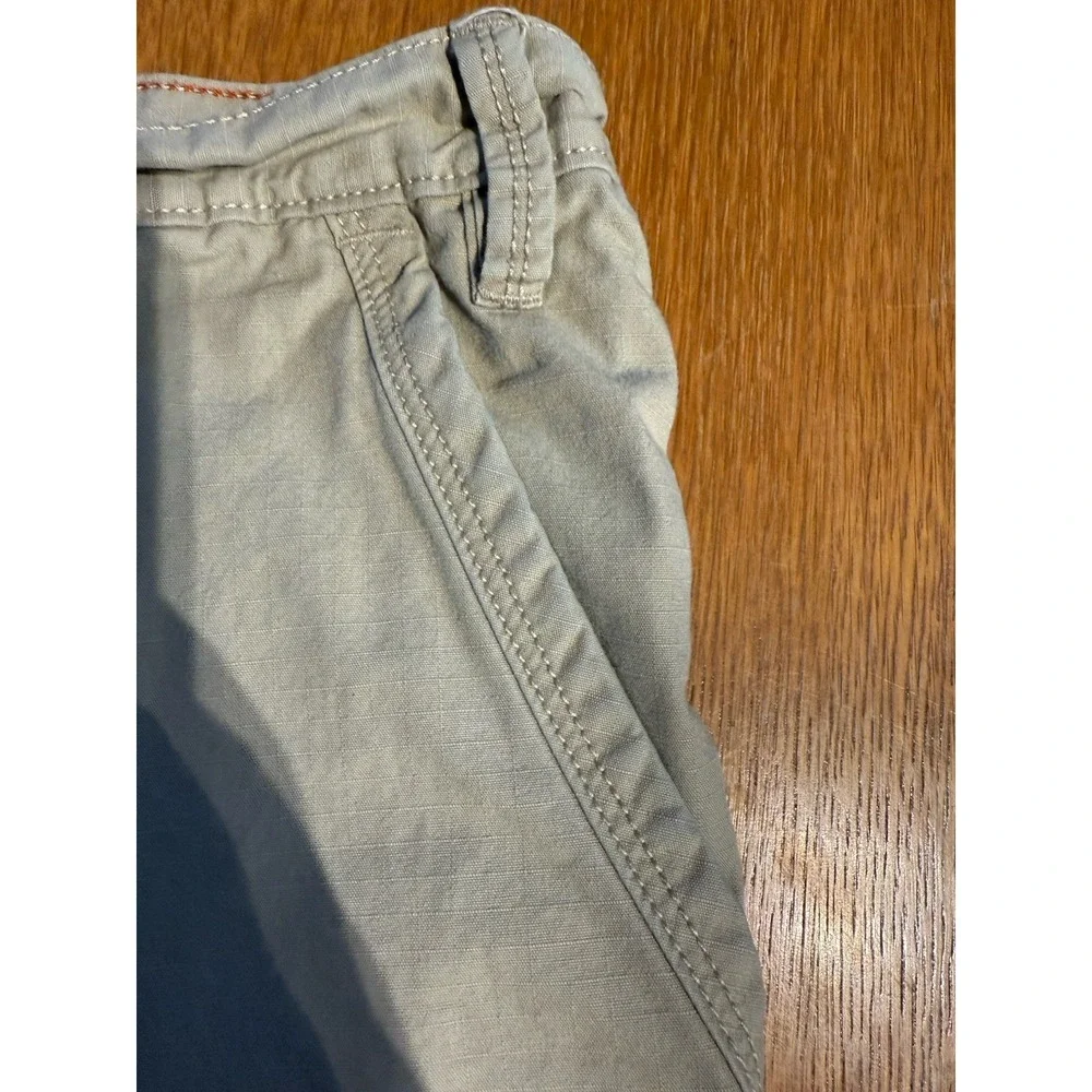 Eddie Bauer Cargo Shorts Mens 38(40) Beige Outdoor Hiking Cotton Pockets Ripstop
